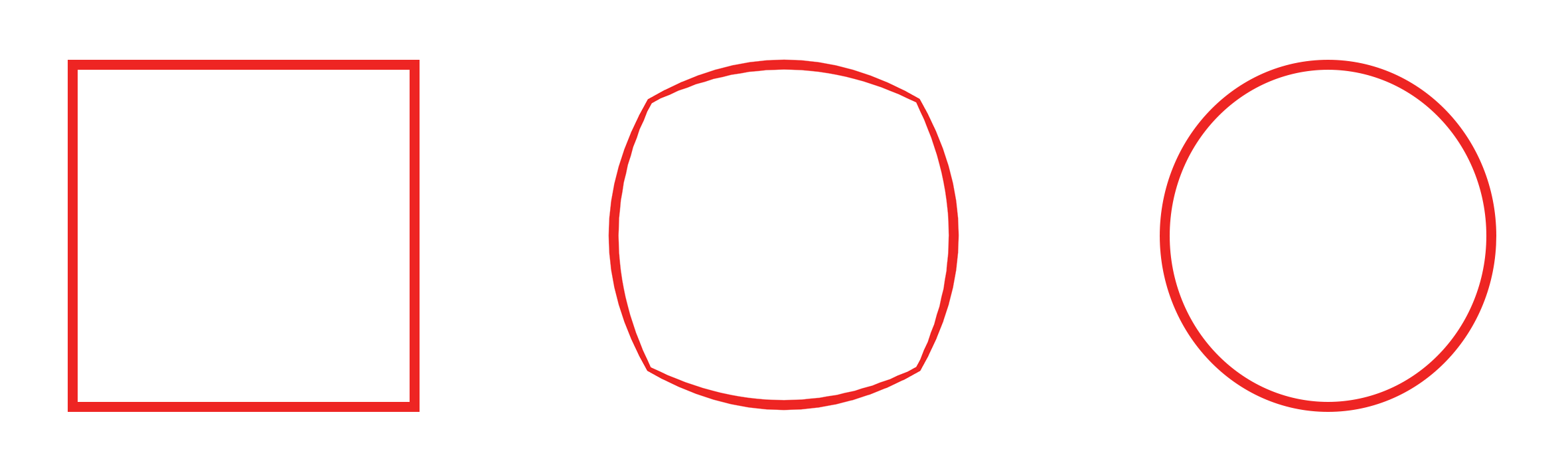 Topological deformation of a circle into a square